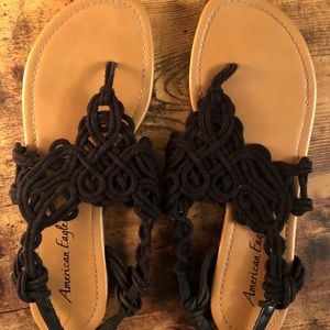 American Eagle crochet sandals!
